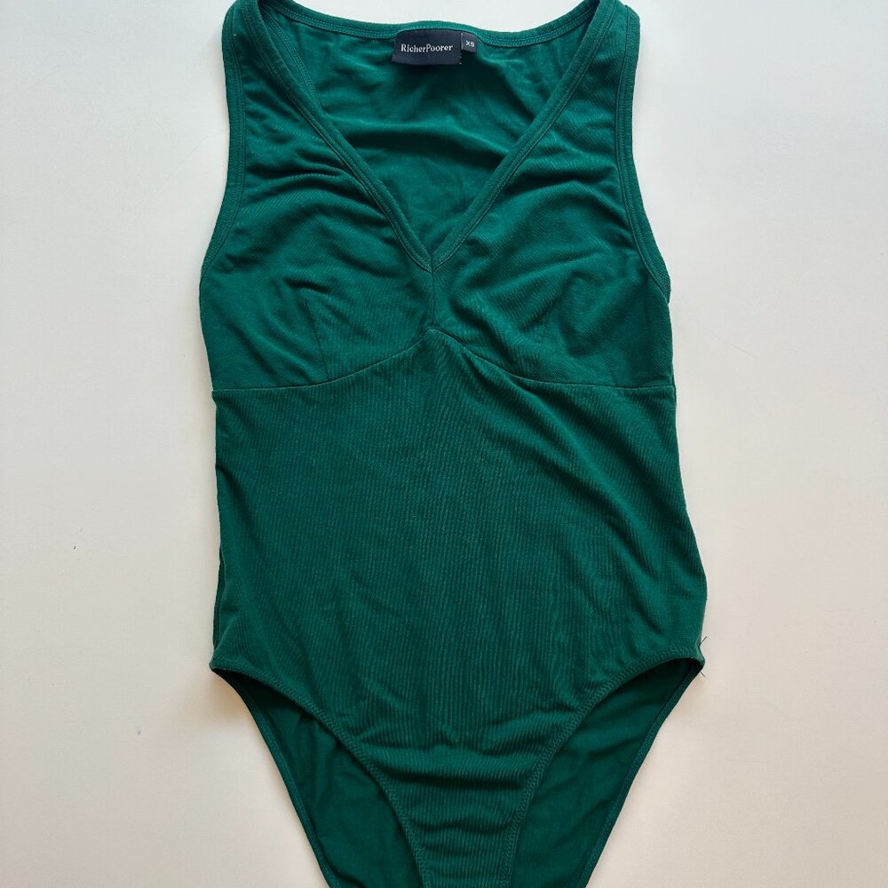 RicherPoorer Green Sleeveless Body Suit - XS